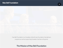 Tablet Screenshot of maxbell.org